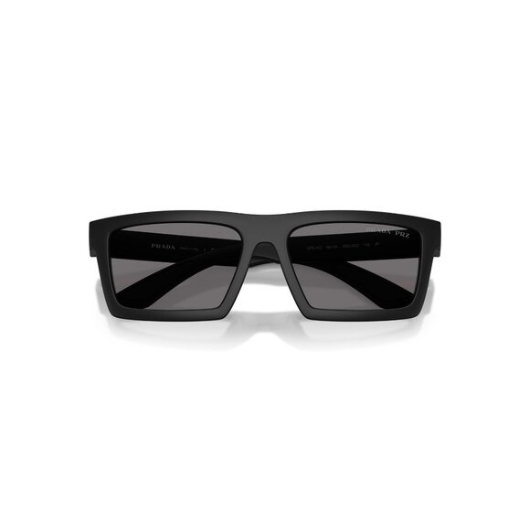 New PRADA LINEA ROSSA Black Polarised Rectangle PS A07S 1BO-02G Sunglasses Women - Picture 4 of 6
